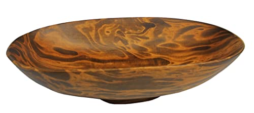 Rotfuchs Holzschüssel Holzschale Deko Schale Obstschale Holz Dekoration 30 cm aus Mango Holz Handgefertigt
