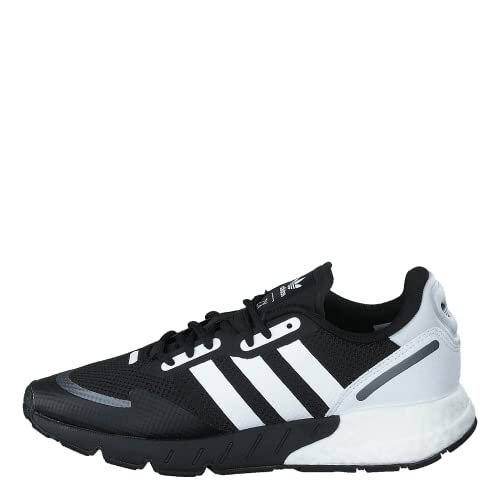 adidas Herren ZX 1K Boost Sneaker, Core Black/Cloud White/Black Silver Metallic, 39 1/3 EU