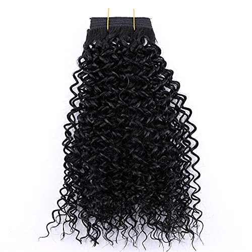 Jumbo Braids 100G / Stück Kurze Afro Kinky Curly Hair Webart Braune Farbe Hochtemperatur-Kunsthaarverlängerung-#1B_8 Zoll 1 Stück