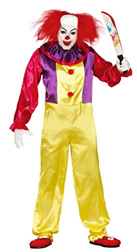 Guirca 84752.0 Kostüm für Erwachsene Clown Mörder, Herren, Mehrfarbig, Talla 48-50