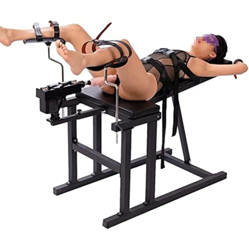 WJE Sex Love Chairs, Multifunctional Folding Chair Furniture for Couples SM Torture Bed Retaining Frame Sex Chair Slave BDSM Training Torture Instrument Unlock Multiple Poses