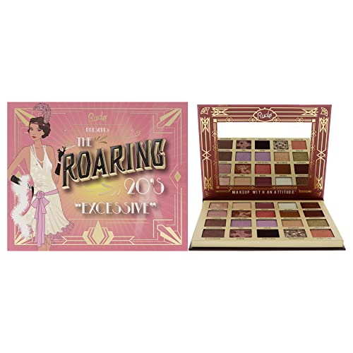 Rude Cosmetics The Roaring 20s Lidschatten-Palette – Übermäßig für Frauen 23,8 g Lidschatten