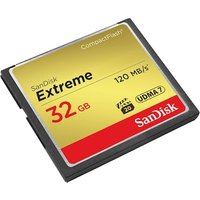 SanDisk Extreme 32 GB CompactFlash Speicherkarte bis zu 120 MB/s