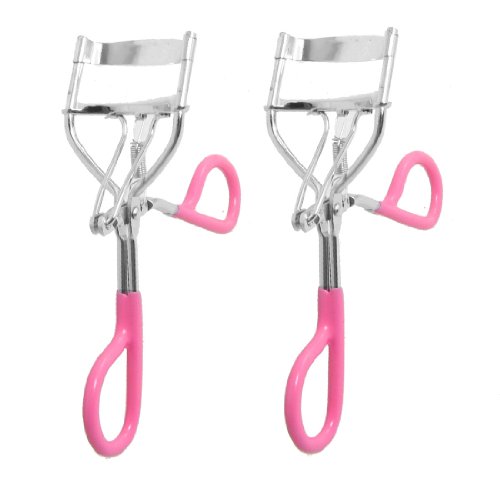 FURLOU 2 Stück kosmetisches Werkzeug rosa Griff Feder Wimpernzange (Modell: e6a 06b d56 d02 7d1) Wimpernzange