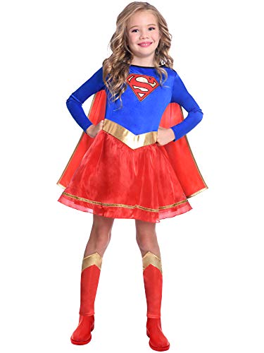 amscan Girls Classic Warner Bros Supergirl Child Kids Fancy Dress Costume