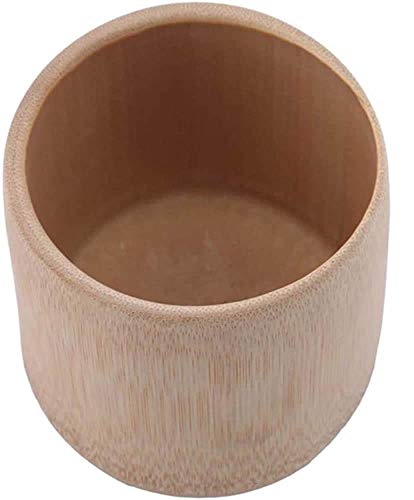 POFET 4 Stück Bambus-Teetasse Wasserbecher Holzbecher zum Trinken von Tee Home Mug Handmade Green Tea Cup
