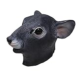 Lustige Latex-Ratten-Kopfmaske Tier Weihnachten Halloween Verkleidung Party Dekorationen Zubehör Maus Kostüm