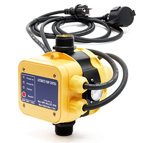 Druckschalter EPC-5 230V mit 2 Kabeln für Hauswasserwerke & Pumpen 1-phasig mit Trockenlaufschutz