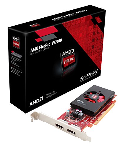 Sapphire AMD Firepro W2100 Professional Grafikkarte (2GB, DDR3, Dual DP PCI-E)