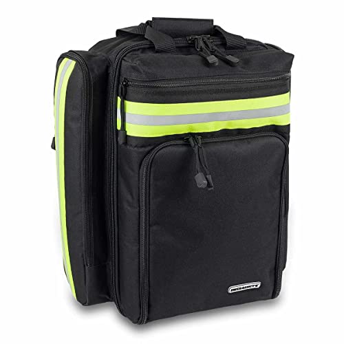 Elite Bags, EMS, Notfall-Rettungsrucksack, mittleres Fassungsvermögen, Polyester-Rucksackhülle, schwarz