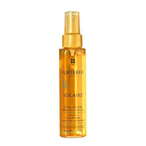 Rene Furterer Solaire Waterproof KPF 90 Protective Summer Oil - Shiny Effect (High Protection For Hair Exposed To The Sun) 100ml