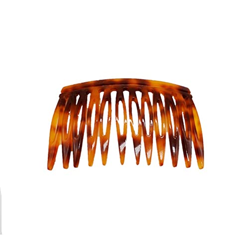 CARAVAN® Handgefertigter Kamm, Schildkröten-Muschel, 7,6 cm, Zelluloid-Acetat-Material