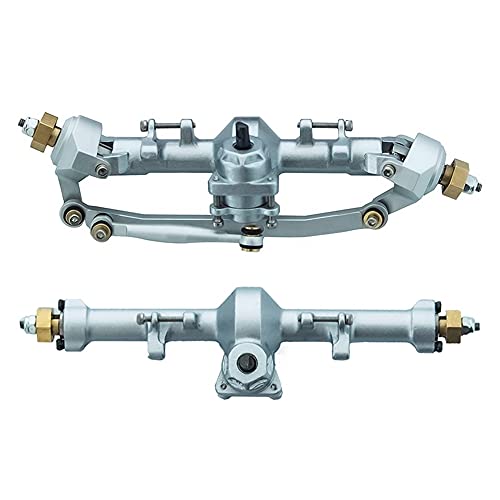 Hbaebdoo Komplette Achsen aus Metall für Achse und Hinterachse für Axial SCX24 90081 AXI00001 1/24 Zubehörteile für Auto-Upgrade-Fernbedienung, 3