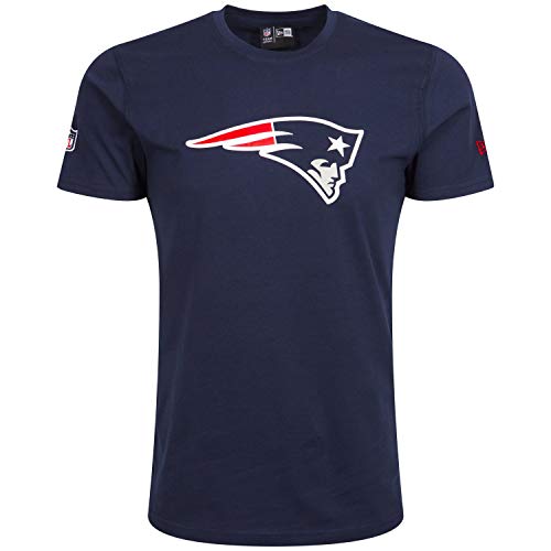 New Era Herren T-Shirt NFL Team Logo Tee New England Patriots, Occeanside Blue, XS