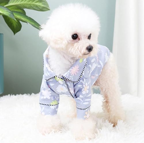 Luxuriöse Hundekleidung, modischer Hunde-Pyjama, Kleidung für kleine und mittelgroße Hunde, Yorkies, Chihuahua, Bulldoggen, Jacke, M, A