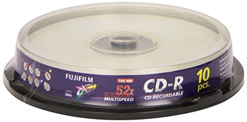 Fuji 10x CD-R 700MB 80min 52x Cakebox