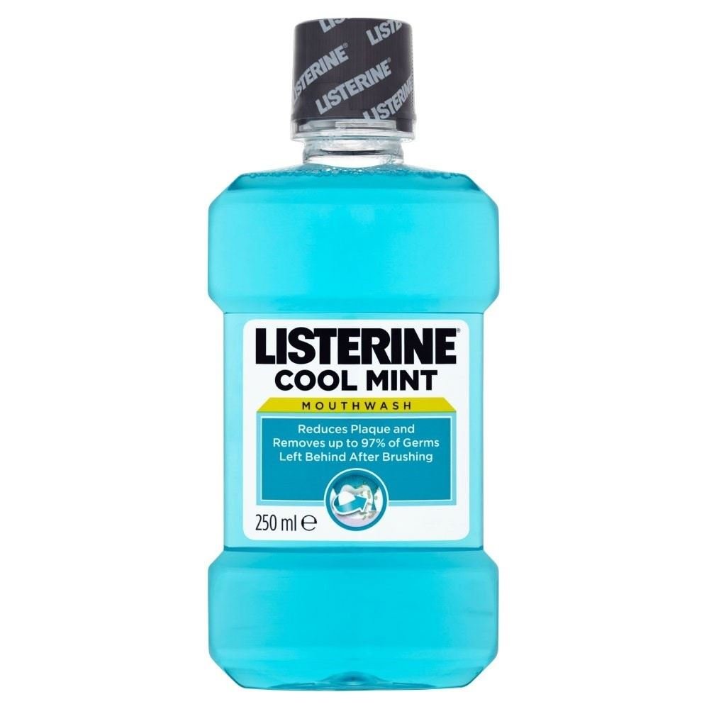 6 x Listerine antibakteriell Mundwasser Coolmint 250ml