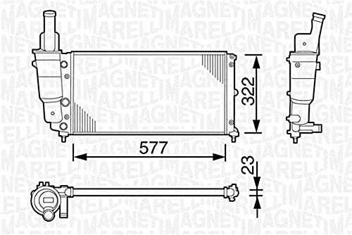 Magneti Marelli 350213114000 Kühler, Motorkühlung