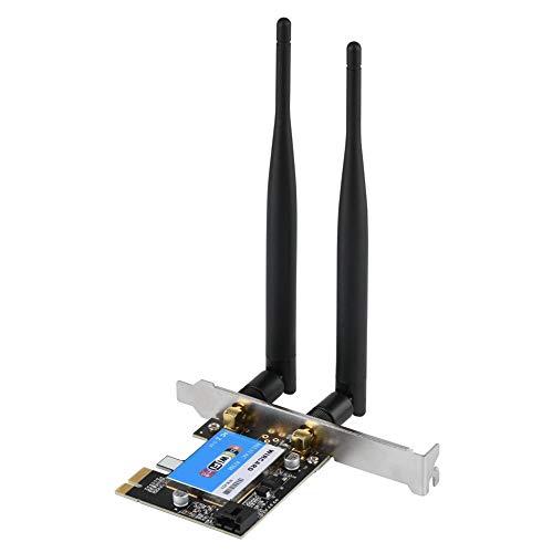 PCI Express-Netzwerkadapter, Dualband-PCI Express-Netzwerkadapter mit einer Geschwindigkeit von bis zu 433 Mbit/s, 2,4 G/5 G Bluetooth 4.0-WLAN-Adapter-Netzwerkkarte, PCIE-Netzwerkkarte für Desktop-Co
