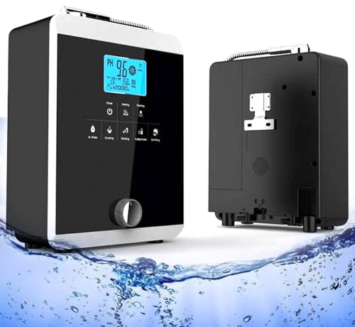 Wasseraufbereitungsmaschine Wasserionisator ORP+500-800 PH 2,8-11 Alkalisches Wasserfiltrationssystem für zu Hause, 5 Wassereinstellungen/Sofortige Erwärmung auf 58 °C/Intelligente Sprachsteuerung