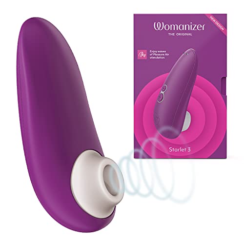 Womanizer Starlet 3 Klitoris - Sauger für Frauen - Auflege-Vibrator mit 6 Intensitätsstufen - Wasserdichtes Sexspielzeug - mit Loovara Gleitgel - Violett