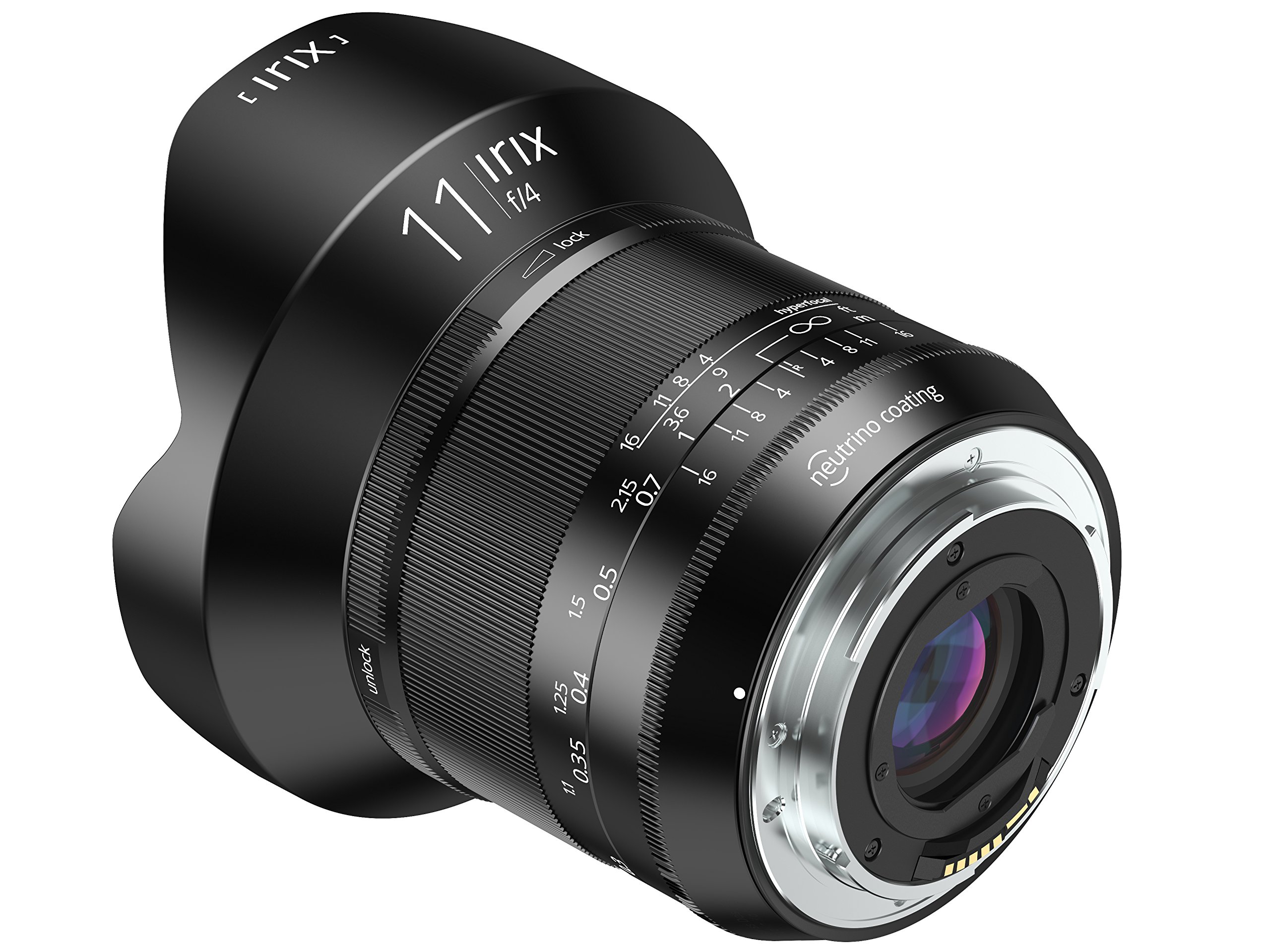 Irix IL-11BS-NF Ultraweitwinkelobjektiv Blackstone 11mm f4 für Nikon F (Vollformat, leuchtende Beschriftung, optimierter Fokusring) schwarz