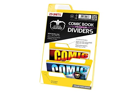 Ultimate Guard UGD020027 - Premium Comic Buch Dividers 25, gelb