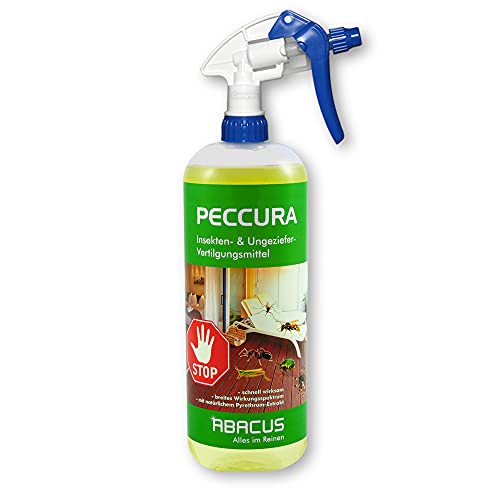 ABACUS 1000 ml Peccura - Insekten Vertilgungsmittel- Ungezieferspray Insektenschutzmittel (2300)