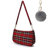 Retro kariert segeltuchtasche Achsel Karierte Tasche Damen Tasche Kleine Segeltuchtasche y5k Fashion Kleine Handtaschen für Frauen