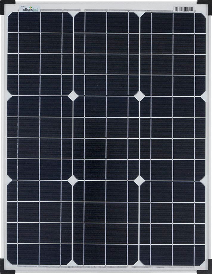 offgridtec Solarmodul "50W MONO 12V Solarpanel"