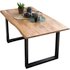 SIT Tisch, HxT: 78 x 85 cm, Holz - braun | schwarz