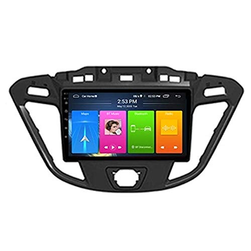 Sat NAV Autoradio Android 10.0 Radio für Ford Custom/Transit 2013-2018 GPS-Navigation 9-Zoll-Headunit HD Touchscreen MP5 Multimedia-Player Video mit WiFi DSP SWC Mirrorlink