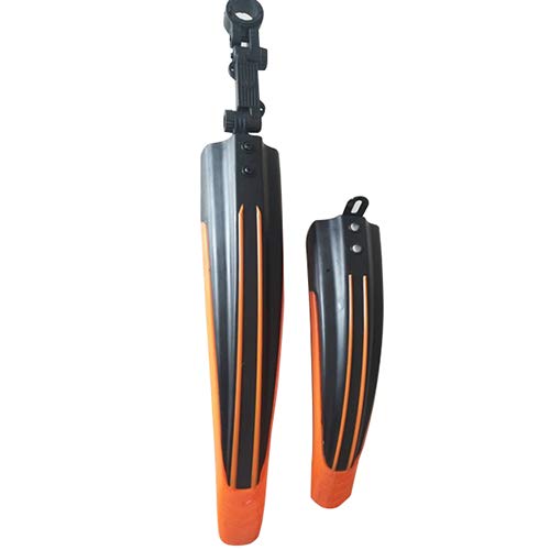 YGLONG Fahrrad Schutzblech Fahrradhäuser Gebirgsstraßen Fahrrad Mordguard Vorne hinten MTB Mud Guard Wings für Fahrradzubehör MTB Schutzblech (Color : Orange)