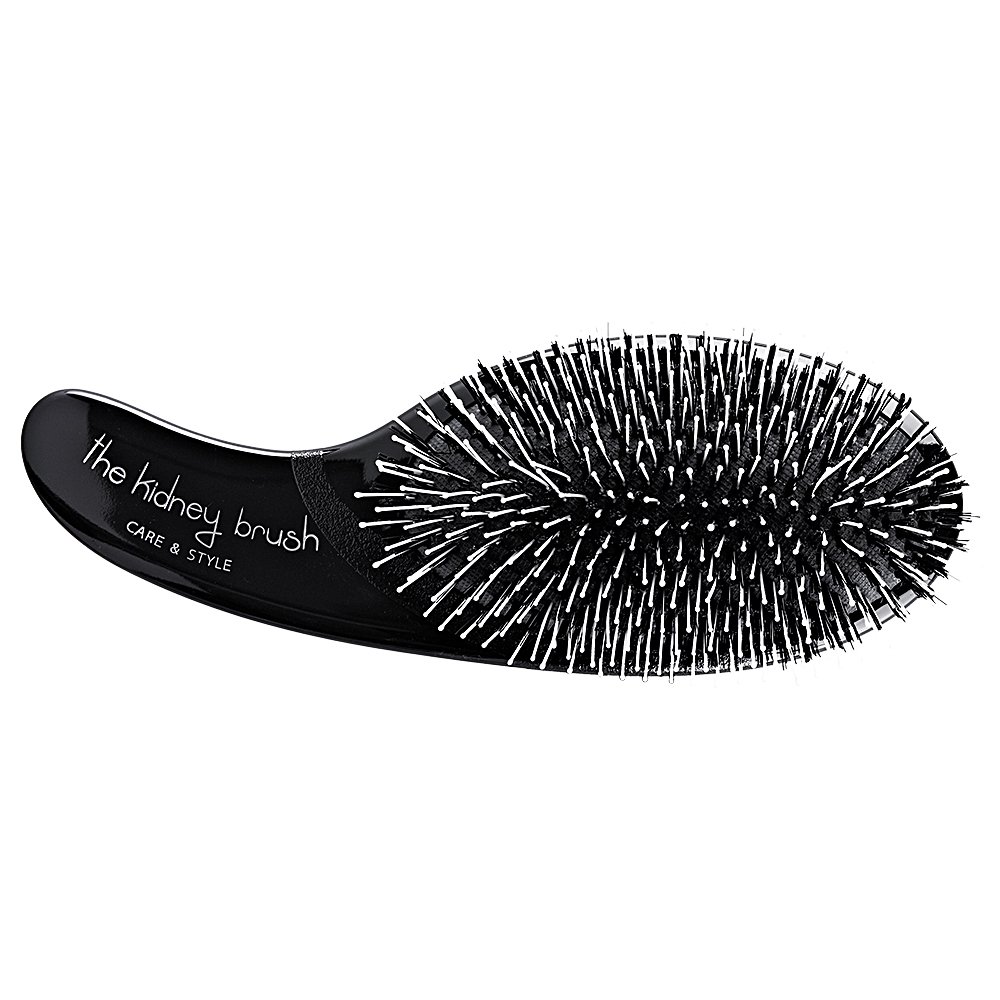 Olivia Garden Haarbürste Kidney Brush Care und Style, 1 Stück, schwarz