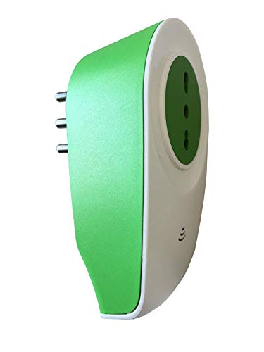 Poly Pool pp1424 Stecker WLAN Intelligente Schalter kabellos mit Energy Meter, grün/weiß