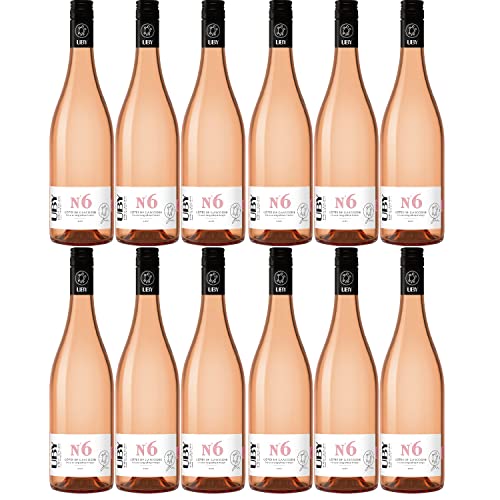 Uby N°6 Rosé Côtes de Gascogne IGP Roséwein Wein trocken Frankreich I FeinWert Paket (12 x 0,75l)