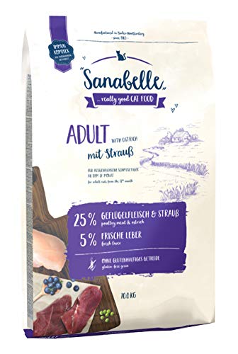 Sanabelle Adult mit Strauß | Katzentrockenfutter für ausgewachsene Katzen (ab dem 12. Monat), 1er Pack (1 x 10000 g)