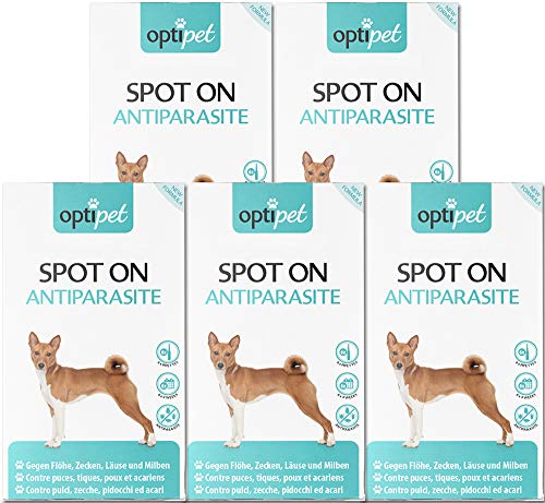 OptiPet 30x1,5ml Pipetten Spot On für Hunde Schutz vor Flöhen Zecken Milben Parasiten