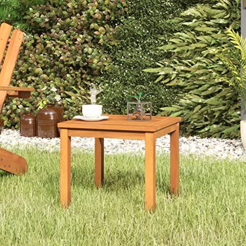 CKioict Balkontisch Terrassentisch Loungemöbel Couchtisch 40x40x36 cm Massivholz AkazieFür Gärten, Rasenflächen, Balkone