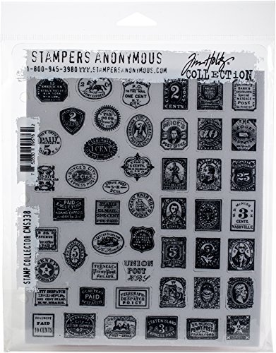 Stampers Anonymous Tim Holtz Briefmarkensammler, 17,8 x 21,6 cm