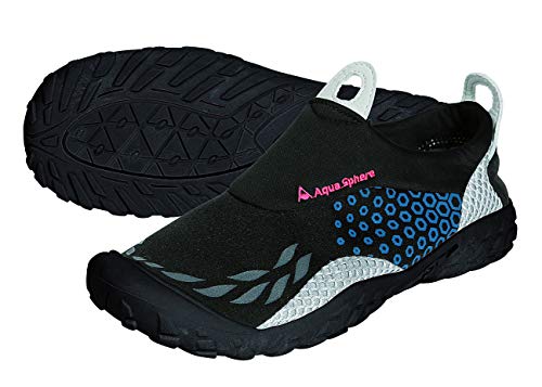 Aqua Sphere Sporter Wasser-Schuhe, Schwarz/Blau, unisex, Sporter, schwarz / blau,45