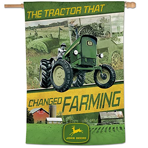WinCraft John Deere Vertical Banner 28"x40" Tractor