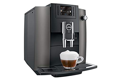 JURA E6 Espressomaschine 1.9l 16Tassen Edelstahl - Kaffeemaschine (Unabhängig, Espressomaschine, 1,9 Liter, integrierte Mahlwerk, 1450 W, Edelstahl)