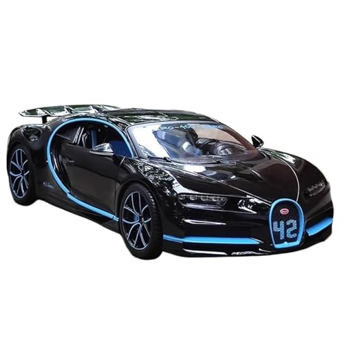 LUgez Druckguss-Auto im Maßstab 1:18 für Bugatti Chiron Legierung Sportwagen-Modell Druckguss-Metall-Rennwagen-Modell Hochsimulationsauto-Modell Sammlermodell Fahrzeug (Farbe: A)