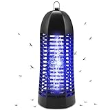 ROVLAK Insektenvernichter Elektrischer Mückenlampe 6W UV-Licht Insektenfalle LED Fliegenfalle Lampe Mückenfalle Innen Effektive Moskitoschutz Lampe für Außen, Küche, Schlafzimmer, Wohnzimmer