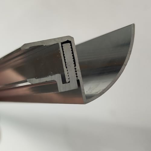 Glaszentrum Hagen - Typ-RR 150-250cm Regenrinne Ablaufrinne für Glasvordächer Schwarz oder Silber (150 cm Eloxiert Silber)