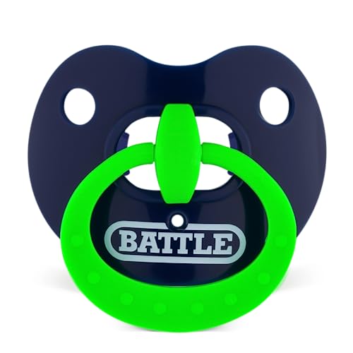 FENRIR Battle Sports Science Binky Oxygen Lip Protector Mouthguard - Navy/Neon Green