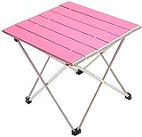 Btrice (Pink) Camping Outdoor-Aktivitäten Picknick-Grilltisch Klapptisch Leichter Aluminiumtisch Klappbarer tragbarer Tisch