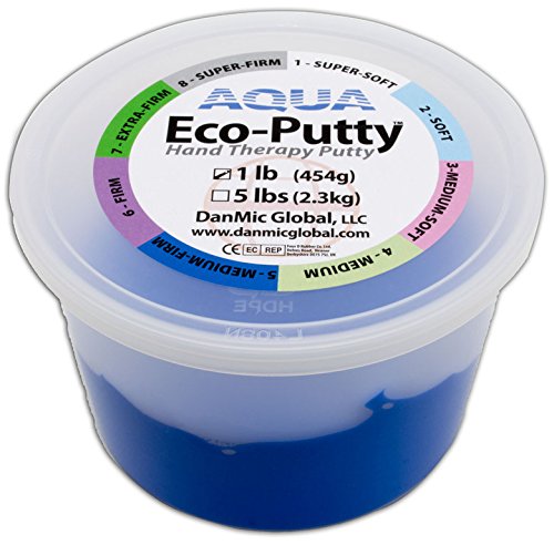 Therapieknete AQUA Eco Putty | PROFI-Line | 454 g (medium-firm | ocean-blue)