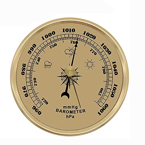 OGYCLVJV Traditionelles Barometer, Zifferblatttyp, Wandbarometer, Haushaltsthermometer, Hygrometer, Barometer